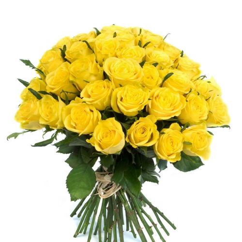 Заказать букет из 35-ти желтых роз с доставкой по Екатеринбургу